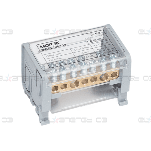 Разпределителен клемен блок Moblock 2P 100A-7 2×25 + 5x6mm² MOREK