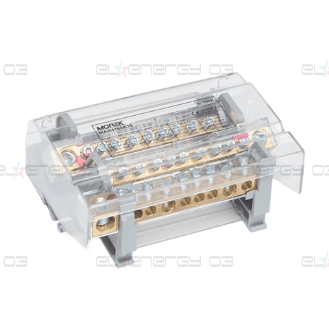 Разпределителен клемен блок Moblock 4P 160A-9 1×50 + 2×35 + 6x16mm² MOREK