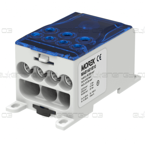 Разпределителен клемен блок СИН 1P 400A OJL400A вх.Al/Cu 1×240 изх. 4×35/3x50mm² MOREK