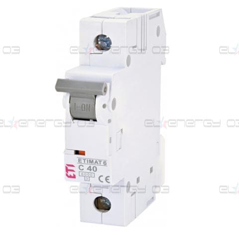 Автоматичен прекъсвач 1p C 40A 6kA, ETI