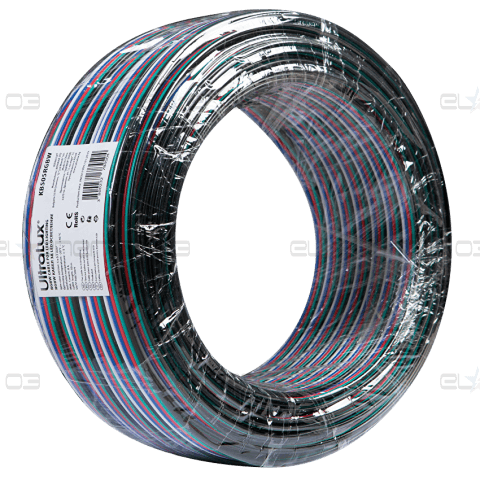 Кабел RGBW 5×0.5mm2 50м