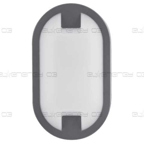 LED ПЛАФОНИЕРА ЕЛИПСА, СИВА, 15W, 4000K, 220-240V AC, НЕУТРАЛНА СВЕТЛИНА, IP65