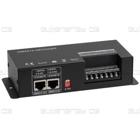 DMX RF ДЕКОДЕР ЗА RGB/RGBW LED ОСВЕТЛЕНИЕ, 32А, 12-24V DC, IP20