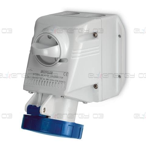 Промишлен контакт с ключ 0/I 3P+N+Е 16A IP66 серия Optima модел Combi Scame