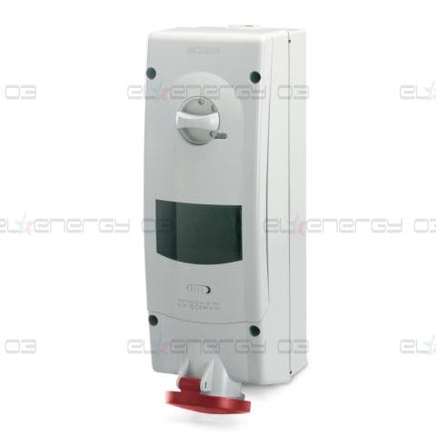 Промишлен контакт 3P+N+Е 16A IP44 с механична блокировка и 6 DIN модула серия Advance 2 Scame