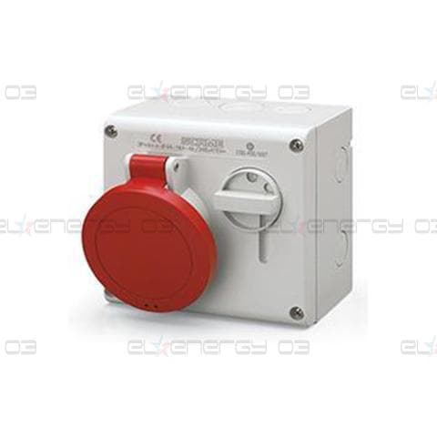 Промишлен контакт 3P+N+Е 16A IP44 с механична блокировка серия Omnia Scame