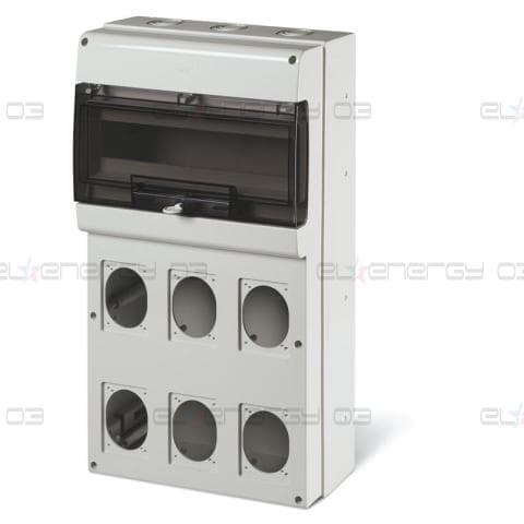 Табло за индустриални контакти и DIN модули IP66, UV, PG и М вход, серия Domino (16 DIN и 6х16A или 32A) Scame