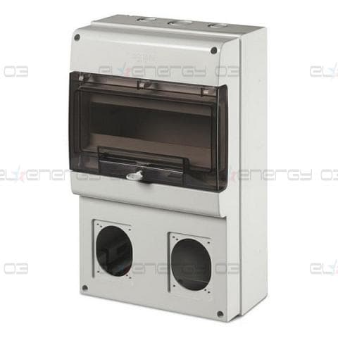 Табло за индустриални контакти и DIN модули IP66, UV, PG и М вход, серия Domino (12 DIN и 2х16A) Scame