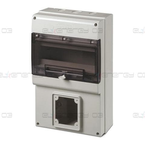 Табло за индустриални контакти и DIN модули IP66, UV, PG и М вход, серия Domino (12 DIN и 1х63A) Scame
