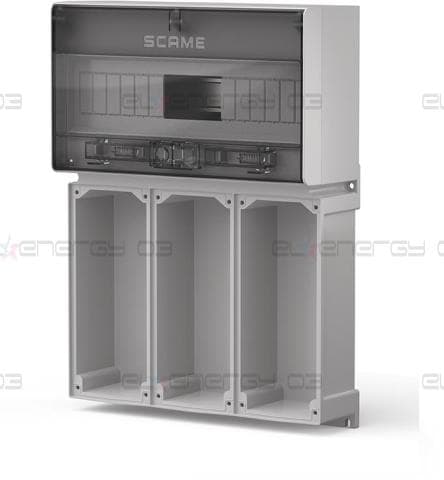 Табло за индустриални контакти и DIN модули IP65, UV, серия Proxima (16 DIN и 3х16A или 32A с блокировка) Scame
