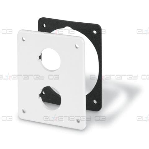 Капачка с два отвор ф22мм за табла Block и Domino 70x87mm Scame