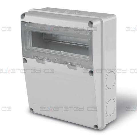 Табло за индустриални контакти /плътно/ и DIN модули IP55, UV, серия Enerbox /11 DIN/ Scame