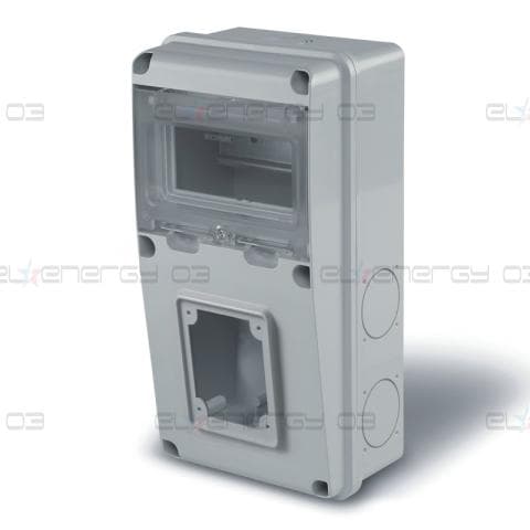 Табло за индустриални контакти и DIN модули IP55, UV, серия Enerbox /6 DIN,1х63A/ Scame
