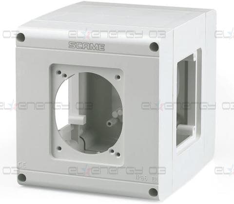 Табло за индустриални контакти IP54, UV, към стойка, серия ADAPTO (4х16A или 32A) Scame