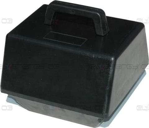 Табло за индустриални контакти плътно и DIN модули IP54, UV, Тип 1,серия GOMMA гумирано 235х235х180мм с ръкохватка Scame