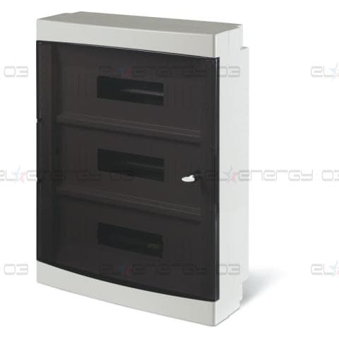 Табло за открит монтаж 3х18мод., прозрачна врата, серия Domino Scame IP40 Scame