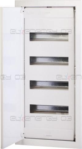 Табло за СКРИТ монтаж 4х12+8 DIN модула с метална плътна врата 753x368x90 Scame