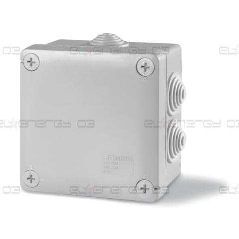 Кутия 100х100х50мм IP55, UV, 6 кабелни мембрани за PG21, затваряне с винт, серия Cubox Scame