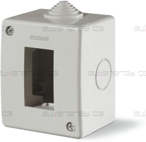 Конзола за открит монтаж IP40 1 мод. Unibox цвят СИВ Scame