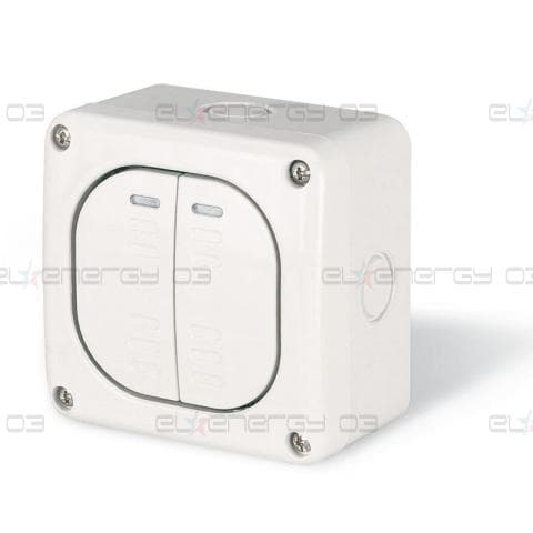 Сериен ключ 10А за открит монтаж IP 66, серия Protecta, Scame