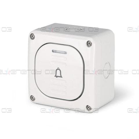 Бутон с надпис Bell ключ 10А за открит монтаж IP 66, серия Protecta, Scame