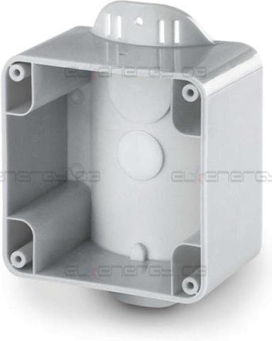 Единична кутия за монтаж върху стълб – страничен M95 (95×95), Protecta IP66, Scame