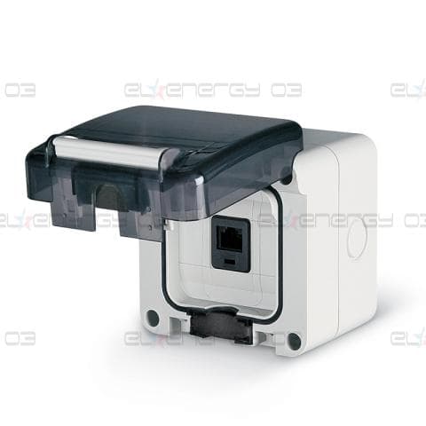 Компютърна розетка RJ45 cat. 6 за открит монтаж IP 66, серия Protecta, Scame