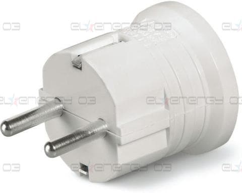 Щепсел бял Шуко 2P+E 16A ІP20 UV GW750 градуса серия UNEL Scame