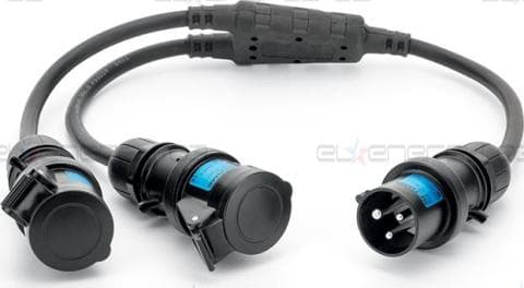 Индустриален мулти адаптер IP44/IP54 16A 2P+E 230V серия Adapto Scame