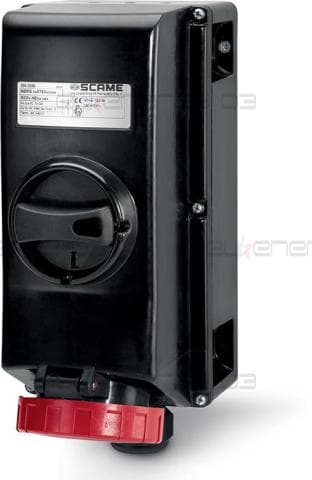 Взривозащитен контакт 3P+N+Е 32A EX II 2GD с мех. блокировка IP66 Scame