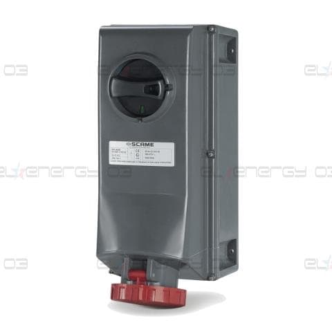 Взривозащитен контакт 2P+Е 63A EX II 2D зона 21/22 с мех. блокировка IP66/IP67 IK10 Scame
