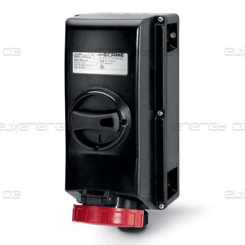 Взривозащитен контакт 3P+N+Е 16A EX II 2GD с мех. блокировка IP66 Scame