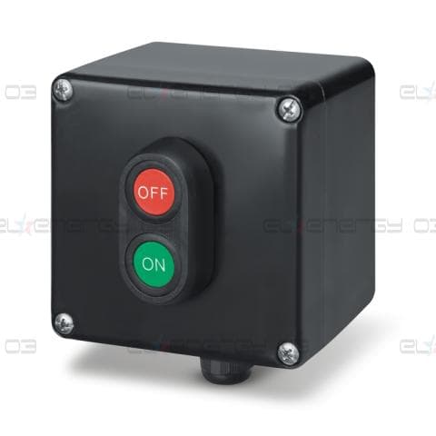 Взривозащитен пуск/стоп Ex клас II 2GD Зона 1/2/21/2213А 250V AC IP66 122х120х90мм Scame