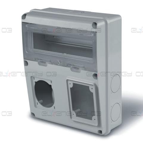 Табло за индустриални контакти и DIN модули IP55, UV, серия Enerbox /11 DIN, 1х16-32A и 1х63A/ Scame