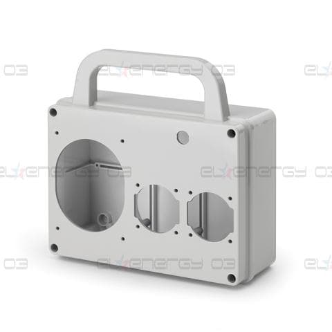 Табло за индустриални контакти IP54, UV, преносимо, серия ADAPTO (1х32A и2хШуко) Scame