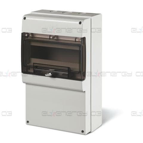 Табло за индустриални контакти и DIN модули IP66, UV, PG и М вход, серия Domino (12 DIN и плътен капак без отвори) Scame