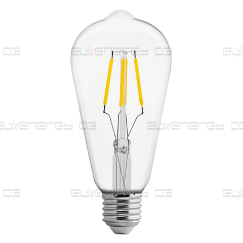LED FILAMENT ЛАМПА КРУШКА, ДИМИРАЩА, 4W, E27, 4200K, 220-240V AC, НЕУТРАЛНА СВЕТЛИНА