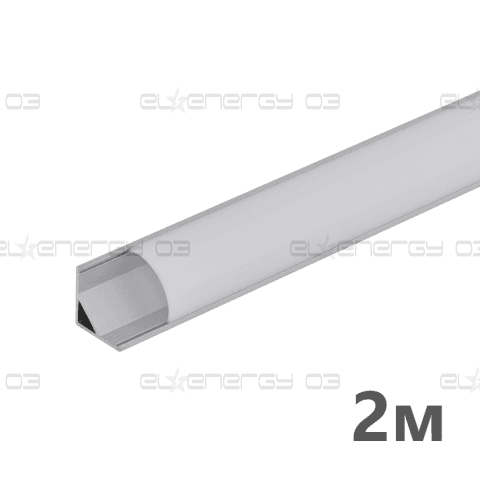АЛУМИНИЕВ ПРОФИЛ ЗА LED ЛЕНТА ЗА ОТКРИТ МОНТАЖ, ЪГЛОВ, 2М