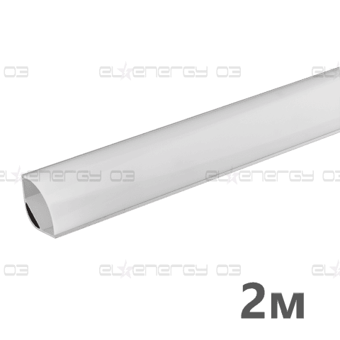 АЛУМИНИЕВ ПРОФИЛ ЗА LED ЛЕНТА, ГОЛЯМ, ЪГЛОВ, ЗА ОТКРИТ МОНТАЖ, 2М