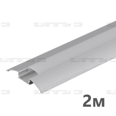 АЛУМИНИЕВ ПРОФИЛ ЗА LED ЛЕНТА, ПРЕХОДЕН, ЗА ОТКРИТ МОНТАЖ, 2М