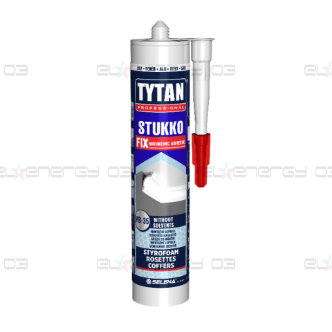 TYTAN PROFESSIONAL StukkoFix Монтажно лепило за полистирол, 290ml Бяло