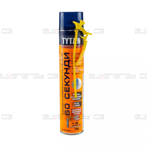 Tytan Professional 60 Секунди, Ръчно ERGU полиуретаново лепило, 750ml