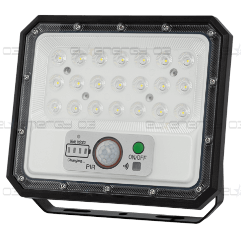 Соларен LED прожектор с PIR датчик за движение, 90°, 5W, 5500K, IP65
