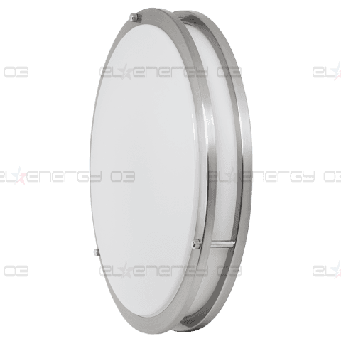 Декоративна LED плафониера 18W, 4200K, 220-240V AC, Сатиниран никел, кръг, IP20