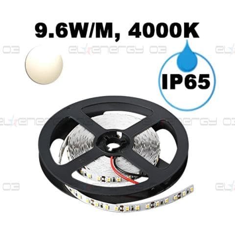 LED ЛЕНТА, 9.6W/M, 4000K, 12V DC, SMD2835, 120 LEDS/M, IP65