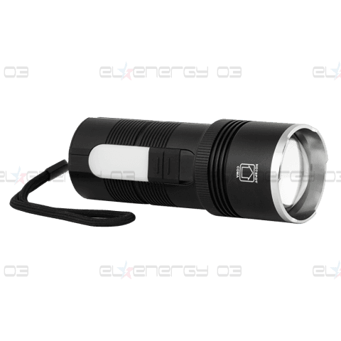 LED Фенер със зуум, странично светене и power bank функция 10W/3W, 6500K/5500K, 5V DC, IP44