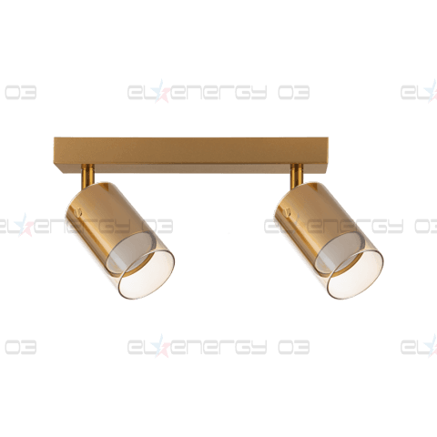 Тяло за таван, стъклено, 2XGU10, 220-240V AC, IP20, злато