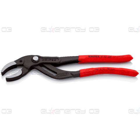 Клещи за сифони и ВиК връзки, червена ръкохватка 250мм, Knipex
