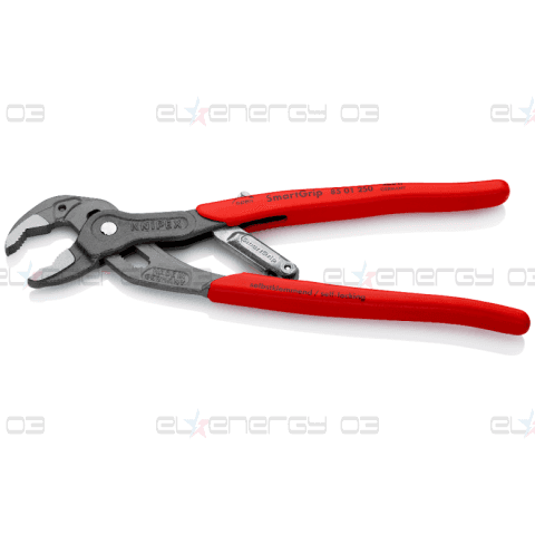 Клещи раздвижени SmartGrip, червена ръкохватка 250мм, Knipex