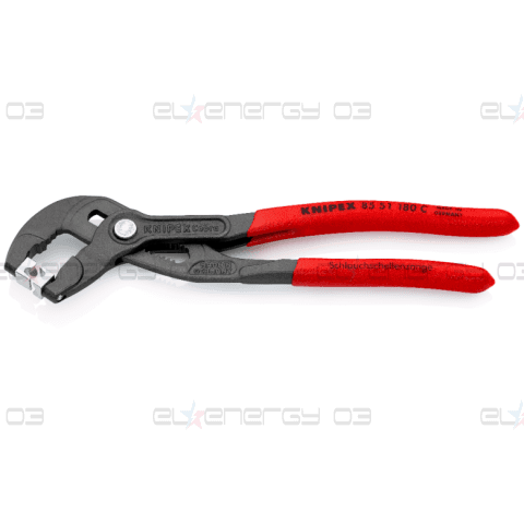 Клещи раздвижени за скоби, червена ръкохватка 180мм, Knipex
